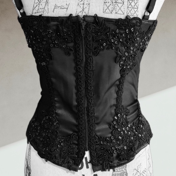 SIMON CHANG black lace corset - Picture 4 of 14